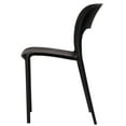 thumbnail image 3 of Modern Plastic Outdoor Dining Chair with Open Curved Back, 3 of 7