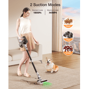MOOSOO Lightweight Vacuum Cleaner, 6-in-1 Cordless Stick Vacuum Cleaner,Ideal for Hardfloors