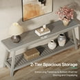 thumbnail image 6 of Tribesigns 70.9" Farmhouse Console Table: 2-Tier Wood Entryway Table, Grey, 6 of 8