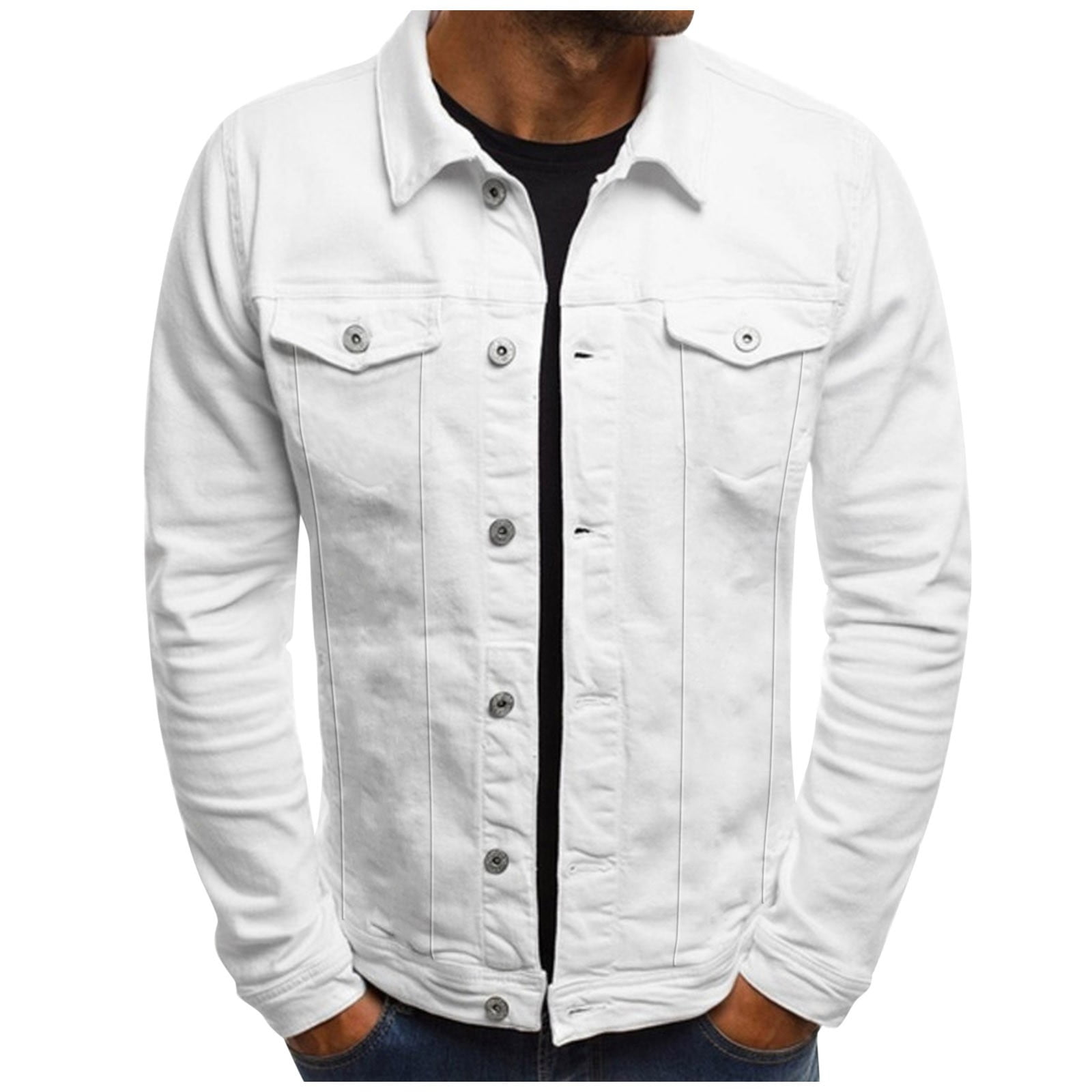 Amazon.com: Men's Retro Patchwork Lapel Cotton Pocket Casual
