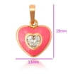 thumbnail image 3 of Precioso Collar Corazón Rosa Swarovski Oro 18k Lam Estuche dorado Unitalla, 3 of 7