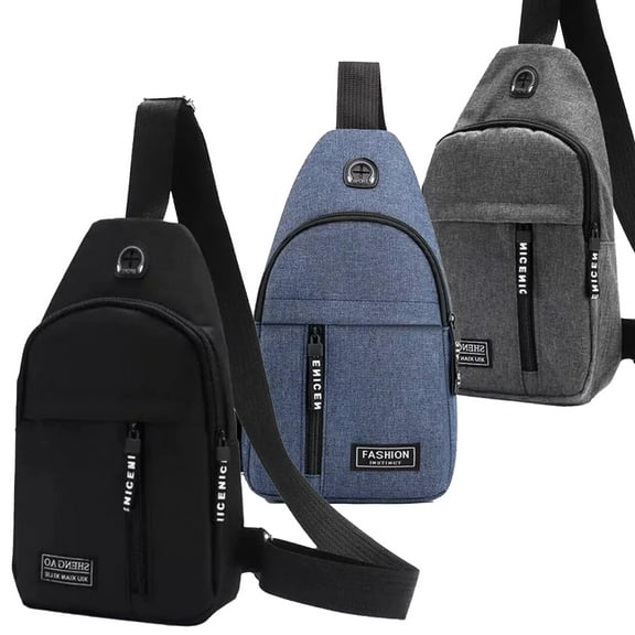 Q&Q ESSENTIALS Men Small Utility Backpack Utility Shoulder Bag Sport Utility Bag Black