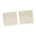 thumbnail image 4 of WLPZXP 2 Pieces Geometric Wood Wall Art Wood Abstract Wall Panels,Hollow Line Art Decor maple color, 4 of 9