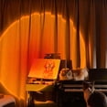 thumbnail image 2 of Sunset Lamp, Projector Sunset Light 10W LED Projection Night Light 180 Degree Rotation FYBTO tic Rainbow Light USB Charging for Photography Party Home Living Room Bedroom Decor, Sunset Red, 2 of 5