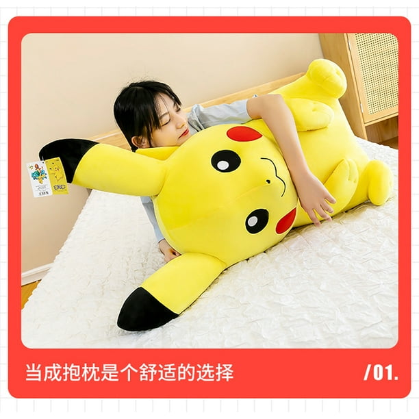 Large Size Pikachu Plush Toy Stuffed Doll Anime Pokemoned Pillow Appease  Baby Birthday Present Christmas Gift For Kids