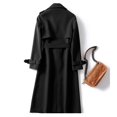 thumbnail image 3 of asdoklhq Womens Plus Size Clearance Tops,Women Overcoat Solid Slim Fit Coat Jacket Long Outerwear Windbreaker Trench, 3 of 4