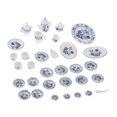 thumbnail image 4 of Vajilla de Cerámica Perfecl 27 Piezas para Casa de Muñecas Escala 1/12 Adorno Azul, 4 of 8