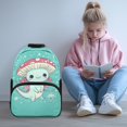 thumbnail image 2 of KUIFORTI Green Axolotl Girls Backpack Kids School Bag Fashion Bookbag Large Capacity with Multiple Organizer Pockets Back to School Gifts for Students, 2 of 7