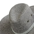 thumbnail image 4 of Kentucky Derby Hats for Men! Yigetop Men's Summer Sun Hat Panama Hat Men's Hat Beach Sun Hat Sun Jazz Hat British Top Hat Sun Hat Summer Hat Mens Beach Hat Grey One Size, 4 of 4