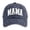 Navy, variant on Women's MAMA Baseball Cap, Washed Cotton Adjustable Casual Hat, Versatile Daily Wear Cap,One Size