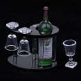 thumbnail image 4 of 1/12 Dollhouse Miniature Champagne Bottle Rack Cuatro Vasos De Sunnimix Champagne Rack Miniature, 4 of 8