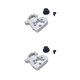 thumbnail image 2 of Soporte de montaje de motor de metal Tholdsy Suministros de piezas de control remoto Plata 2Conjunto, 2 of 6