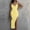 Yellow, variant on Tbopshirt Wedding Guest Dresses for Women,Fashion Women's Spring,Summer And Autumn Casual One-shoulder Sleeveless Solid Color Dress