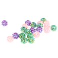 thumbnail image 3 of segolike 30 Pieces Rhinestone Spacer Crystal Clay Round Beads Jewelry Findings DIY Crafts, 3 of 9