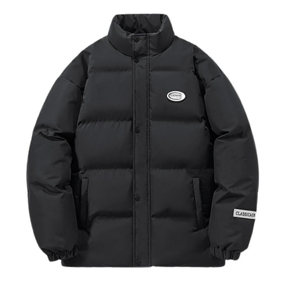 TIANZEN Winter Thermal Padded Coat Warm Lined Hooded Jacket Outerwear For Cold Weather Windproof Comfort Fit The Coat Men Insulated Jacket