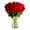 Clear Vase, variant on 1800 Flowers - Rose Bouquet: 24 Red Roses with Red Vase, Decorative