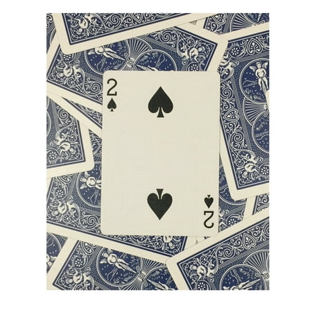 2 Blue Deck - rock ridge one way forcing deck for magic tricks, blue bicycle 2 of spades