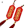 thumbnail image 2 of OUSITAID 2Pcs Convenient Hanging Ornament Add Atmospheres Fabric Character New Year Wall Pendant for Festival, 2 of 8