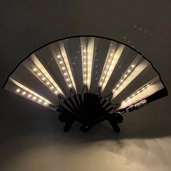 ACDANC Folding Fan Original Light Design Boots on the Ground Fan Folding Fans Handheld Style1