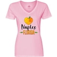 thumbnail image 3 of Inktastic Naples Florida Orange in Heart Women's V-Neck T-Shirt, 3 of 5