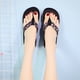 thumbnail image 5 of Chanclas florales de verano para mujer, chanclas con plataforma y tacón de cuña, zapatos de playa Wmkox8yii  hj789, 5 of 9