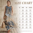 thumbnail image 7 of Xoenoiee Tiger Pine Tree Moon Cloud Print Womens Casual Cotton Linen Sleeveless Round Neck Maxi Dress with Pockets, Breathable Summer Beach Vacation Boho Sundress 2026 Trendy Outfits, S, 7 of 7