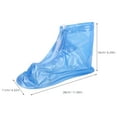 thumbnail image 4 of Fundas impermeables para zapatos, reutilizables, antideslizantes, plegables, de silicona, con capa impermeable, aptas para hombres y mujeres, 4 of 8