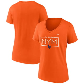 New York Mets New Era Women's Slub Jersey Cold Shoulder T-Shirt