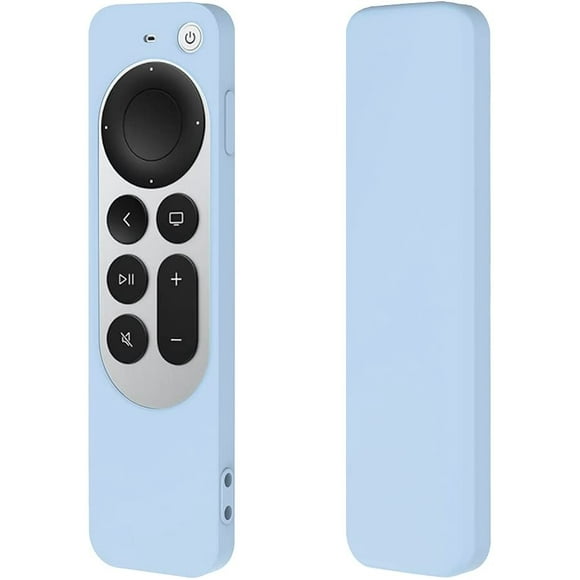 Coque de Protection Bleue pour Apple 4k TV Box Series 6 Generation / 6th Gen 2021 Siri Remote, Silicone