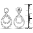 thumbnail image 3 of Genuine Round Diamond Earrings in 14k White Gold, 3 of 3