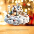 thumbnail image 5 of HomelyJoy Christmas House Shape Ornaments - Detailed Mini Home Decor for Xmas Tree Hanging, Gift, or as Part of Your festive Christmas Village Scene, 5 of 7