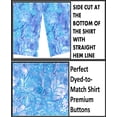 thumbnail image 6 of HAPPY BAY Women's Button Down Blouses Summer Beach Party Blouse Shirt Collared Short Sleeve Vacation Button up Dress Tee Hawaiian Shirts for Women S Tropical Floral, Blue, 6 of 6