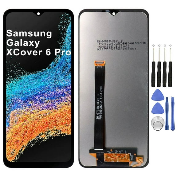 KIQ Replacement LCD Screen Full Assembly with Digitizer Compatible with Samsung Galaxy XCover 6 Pro (Without Frame)