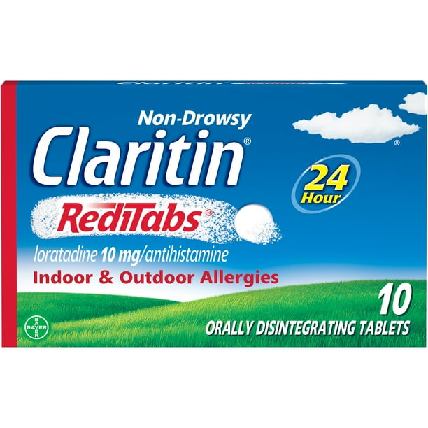Claritin 24 Hour NonDrowsy Allergy Relief RediTabs, 10 mg, 10 Ct