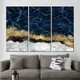 thumbnail image 4 of Contemporary Art, Gold Wall Decor, Modern Canvas Art, Alcohol Ink Art Canvas, Marble Artwork, Abstract Printed Canvas, Navy Blue Artwork, Canvas Wall Decor - Rolled Canvas, 4 of 9