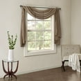 thumbnail image 2 of Solid Crushed Scarf Sheer,Taupe Polyester Household Supplies Décor Curtains, 2 of 8