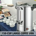 thumbnail image 3 of AGAHPAY 150-Cup Stainless Steel Commercial Coffee & Tea Urn, 3 of 8
