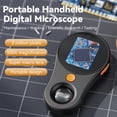 thumbnail image 4 of Microscopio Tomshoo 500X portátil 8 LEDs 1080P, 4 of 8