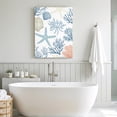 thumbnail image 6 of Canvas Wall Art, Coral Coastal Framed Canvas Prints for Kitchen Bedroom, Summer Beach Starfish Nautical Shell Small Gallery Wrapped Wall Decor for Home Office, Gifts, 8"x12" Ship Next Day, 6 of 9