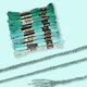 thumbnail image 5 of 12 madejas de 6 hebras de hilo de bordar verde jaspeado degradado, hilo de poliéster para pulseras de la amistad, hilos a granel, 5 of 9