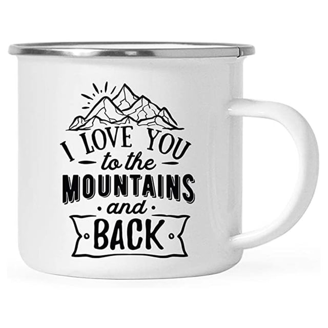 Taza esmaltada, taza de café gruesa Vintage para acampar, regalo divertido para oficina, hogar, al aire libre