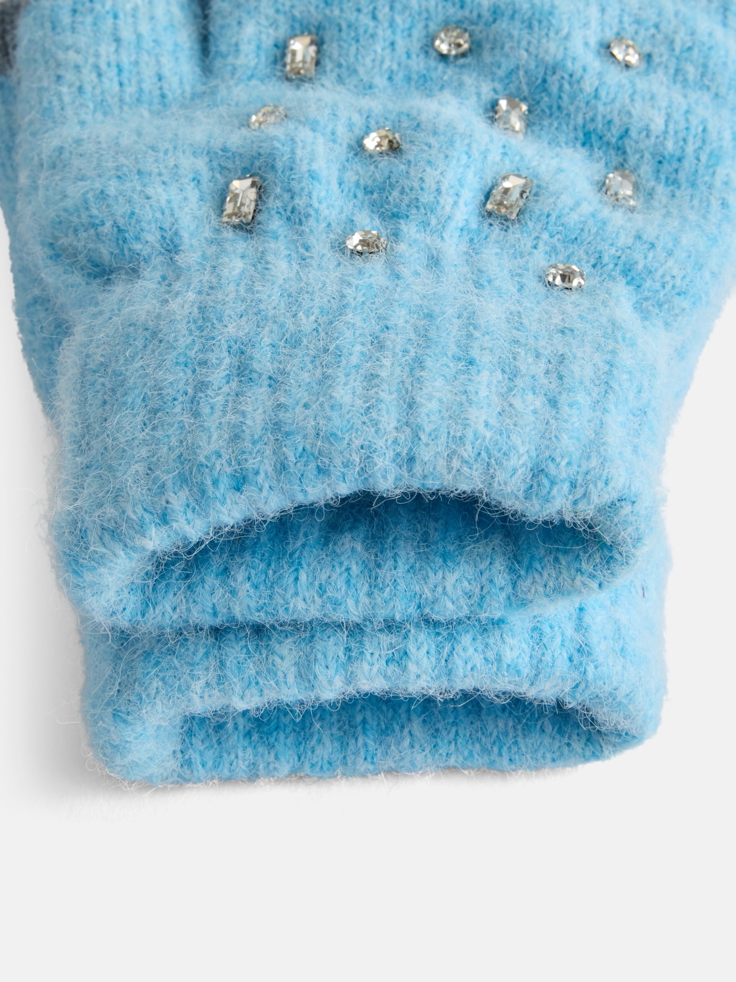 Free Assembly Women's Beanie Glove Set, Cirrus Blue