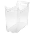 thumbnail image 2 of Sterilite Narrow Shelf Bin, Clear Plastic Open Storage Containers, Multi-purpose Organizers, 6 Count, 2 of 9
