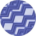 thumbnail image 1 of Ahgly Company Tapis Rond Lavable en Machine Intérieur Jour Transitionnel Bleu Ciel, 5 Pieds Rond, 1 of 7