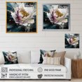 thumbnail image 4 of DESIGN ART Designart "White Peonies Petals In Bloom I" Floral Peony Canvas Wall Art 30 in. wide x 30 in. high, 4 of 5