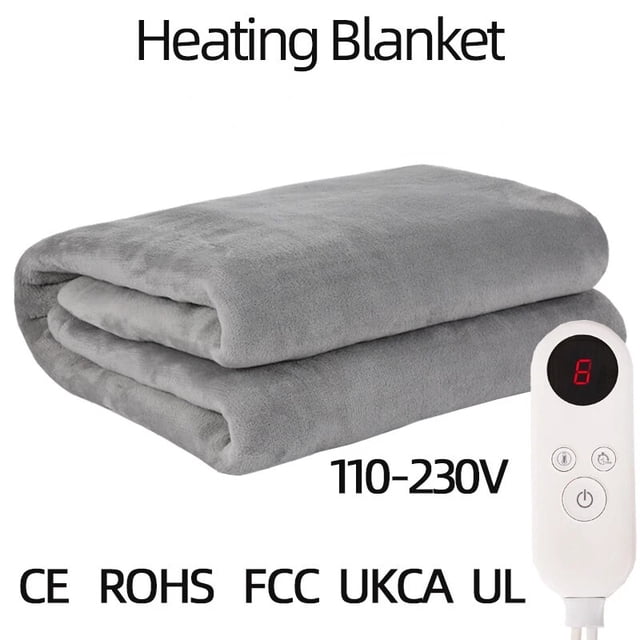 Manta eléctrica más gruesa, calentador corporal individual, termostato, manta de calefacción eléctrica, almohadilla calentada con enchufe estadounidense, 152x127cm