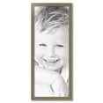 thumbnail image 2 of ArtToFrames 16" x 41" Aged White Gold Picture Frame, 16x41 inch Silver Wood Poster Frame (WOM-2036),  Pack, 2 of 7