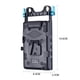 thumbnail image 3 of Placa adaptadora Adaptador de placa de batería V-lock con pinza para varilla de doble agujero de 15 mm NP-FW50 Adaptador de baterías Dummy para BMCC BMPCC Sony A7S A7S A7R A7II A7SII A7SII A Andoer Placa adaptadora, 3 of 6