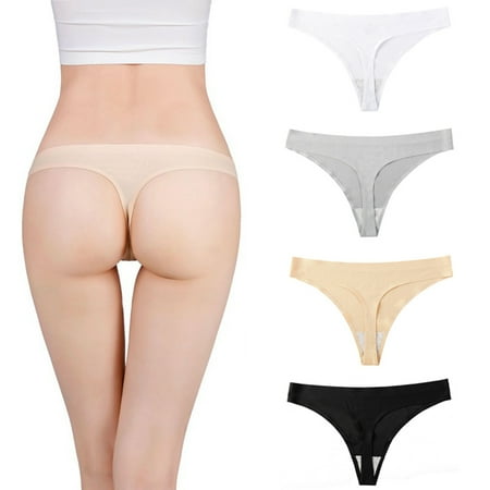 

DENGDENG Women Thongs Breathable Sexy G String Thongs for Women Seamless Low Waisted G-String T-Back Panties