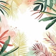 thumbnail image 6 of Acheng Palm Leaves Round Tablecloth, Tropical Jungle Palm Leaves with Charming Colors, Table Decoration for Banquet, Candy Buffet, and Dining Table 54-58, 6 of 8